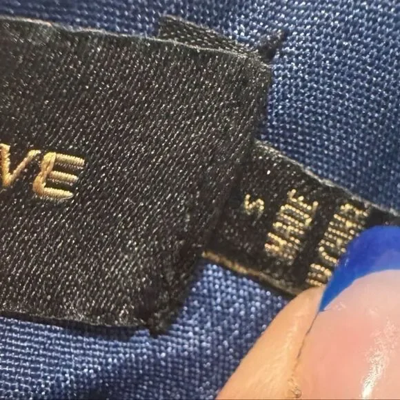 House of Harlow 1960 x Revolve Satin Crop Top - Size Small - Navy Blue - Picture 5 of 6